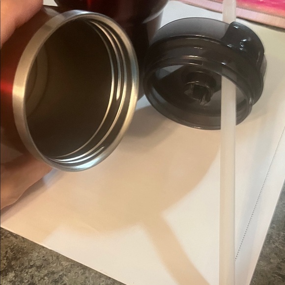 Stainless Steel Red Tumbler Set - Picture 10 of 12